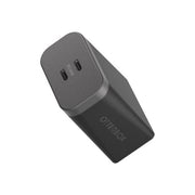 OtterBox Premium Pro Power Adapter, 60 Watt, Dual USB-C Outputs, Programmable Power Supply, Nightshade Black