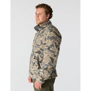 Carhartt Loose-Fit Quarter-Zip Fleece Pullover for Men - Khaki Vintage Camo - M