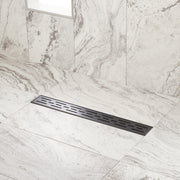 Signature Hardware ZA3-G01-18-MB-C SS Rectangular Shower Drain-18