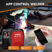 ARCCAPTAIN ARC165 Pro Stick Welder, Bluetooth App Control, IGBT Inverter, 110V/220V MMA Welding Machine with Adjustable Hot Start, Arc Force, Lift TIG and Anti-Stick