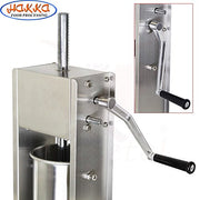 Hakka Brothers SV-3 7 Lb/3 L Sausage Stuffer 2 Speed Stainless Steel Vertical 5-7 Lb Sausage Maker
