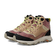 Merrell J037298 Speed Solo Mid Waterproof Hiking Boots for Ladies - Burlwood - 6M