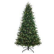 Holiday Time 7.5' Pre-Lit Cedar Green Artificial Christmas Tree with 400 Warm White Twinkle LED Lights