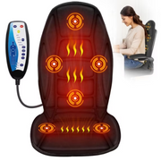 Cupilo Massage Seat Cushion with Heat,Back Massager with Vibration for Back Pain Relief,Gifts for Women Men