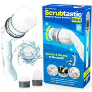 Bell and Howell 7667 Scrubtastic Max Spin Scrubber Rechargeable with 2 Brush Heads