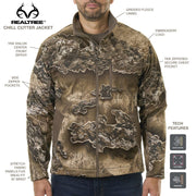 Realtree 1280 Excape Men's Chill Cutter Softshell Hunting Jacket, XL, Camouflage