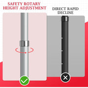 Emart Drape Backdrop Stand Kit, Heavy Duty Adjustable Metal Frame, 10ft x 10ft, Silver