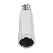 Flowmaster Exhaust Tip, 3.00 in Rolled Angle Polished Stainless Steel, Fits 2.50 in Tubing, Clamp On, 12 in, 15361