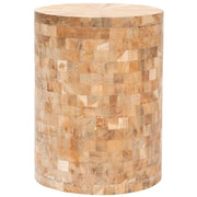 Safavieh Home Collection Alaure Light Maple Teak Wood Stool