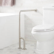 Signature Hardware YJL-8816-BS Pickens Wall-to-Floor Grab Bar - Brushed Stainless Steel