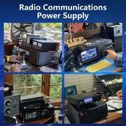 Jesverty Universal Compact Bench Power Supply, 30 Amp Regulated, Adjustable 9-15 Volt Output, Cooling Fan, Screw Type Terminals, SPS-30II