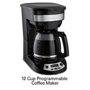 Hamilton Beach 46299 Programmable Coffee Maker, Black