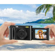 Wednkoly WED-60168 48MP Vlogging Camera 4K Digital Camera, Black