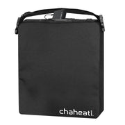 Chaheati 7V Rechargeable Battery Heated Seat Cushion with Touch-Button Control, Black, Adjustable Shoulder Strap, CHA-SC-7V-BK