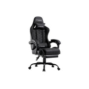 Gtracing GTW-100-BLACK Ergonomic Gaming Chair with Footrest and Bluetooth Speakers, Black