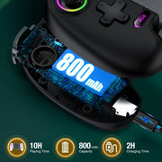 ESYWEN Mobile Gaming Controller for iPhone and Android with Hall Effect Joystick, Bluetooth Wireless, Rechargeable Battery, Adjustable RGB Lighting, MC300