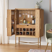 Moberly Bar Cabinet with Wine Rack Storage