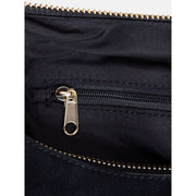 Scenario Women's Shoulder Bag, Faux Suede, Braided Adjustable Strap, Large Size, Black