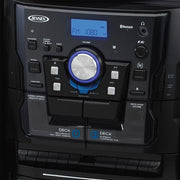 Spectra Bluetooth 3-Speed Stereo Turntable Music System Dual Cassette Deck