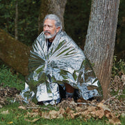 Great Star Ozark Trail Emergency Reflective Survival Tent, Fire-Retardant Polyester, Silver, 96 in, Pack of 2