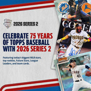 Topps 2026 Series 2 Baseball Mega Box, 14 Packs, 14 Cards Per Pack, Exclusive 1991 Crackle Foil Parallels