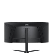 onn 34in WQHD Curved Ultrawide Gaming Monitor, 3440x1440p, 200Hz Refresh Rate, 1ms Response, Bezel-Less Display, Black, 36014307