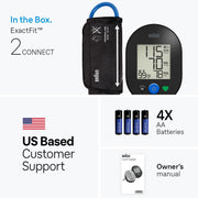 Braun ExactFit 2 Connected Upper Arm Blood Pressure Monitor, Blood Pressure Monitors For Home Use