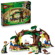 LEGO Wicked Elphabas Retreat Building Toy with Elphaba and Fiyero Minidolls, Forest Animal Figures, 228 Pieces, Ages 7+, 75687
