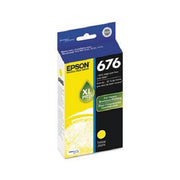 Epson T676XL420 DURABrite Ultra 676 Inkjet Cartridge-Yellow