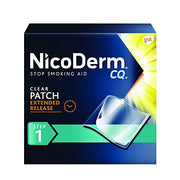 NicoDerm 142020 CQ Nicotine Patch, Clear, Step 1 to Quit Smoking, 21mg, 14 Count