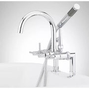 Signature Hardware SH441134CP Sebastian Deck-Mount Tub Faucet - Lever Handles - 4