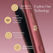 Beauty By Imagination Bio Ionic 10X Styling Iron Hair Straightener with 1