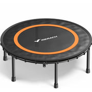 MERACH 40 Fitness Trampoline with Bungees, Foldable Mini Rebounder, Orange, 330 lbs Capacity