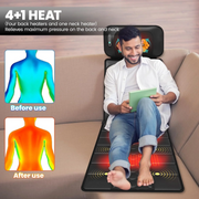 Hinzonek Massage Mat with Heat Multifunctional Muscle Relaxation Massage Cushion Full Body Vibration Heating