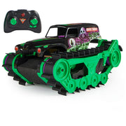 Monster Jam 6067880 Official Grave Digger Trax All-Terrain Remote Control Outdoor Vehicle, 1:15 Scale