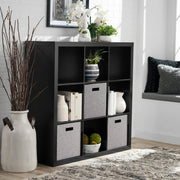 Better Homes & Gardens BHD036118664027 9-Cube Storage Organizer, Solid Black