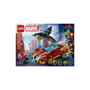 LEGO 76310 Marvel Iron Man Car & Black Panther vs. Red Hulk Super Hero Building Toy