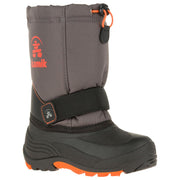 Kamik Rocket Pac Boots for Kids - Charcoal/Flame - 4 Kids