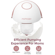 Momcozy Mobile Style M6 Wearable Breast Pump with DoubleFit Silicone Flange, 3 Modes, 9 Suction Levels, Red