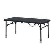 Mainstays MS95-005-076-01 Plastic Adjustable Height Fold-in-Half Folding Table 40