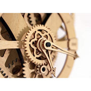 Abong David Mechanical Wall Clock Kit, 3D Wood Puzzle, DIY Vintage Wooden Gear Clock with Pendulum, Wind Powered 36 Hours, K1021