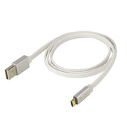 Scosche EZFLWT Reversible Micro USB Charge and Sync Cable with LED, 3 ft, White
