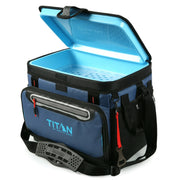 Titan by Arctic Zone 10004136 30 Can Zipperless Soft Side Cooler, Ocean Blue