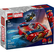 LEGO Marvel Spider-Man Car vs. Venomized Wolverine Building Toy, 134 Pieces, Multicolor, 6588663