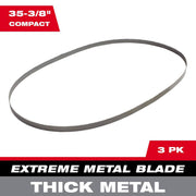 Milwaukee 48-39-0609 3Pk Extreme Thick Metal Band Saw Blades Compact