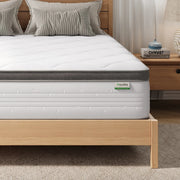 Novilla Easeon Pocket Spring Hybrid Queen Size Mattress, 14 Inch, Medium Firm, Pillow Top, Motion Isolation, Queen