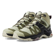 Salomon X Ultra 4 Mid Gore-Tex Hiking Boots for Women, Alfalfa, Size 11M, L47455000