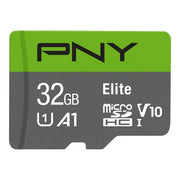 PNY P-SDU32GV11100ELGC-GE 32GB Elite Class 10 U1 V10 microSDHC Trail Camera Flash Memory Card