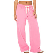 Celebrity Pink Women's Wide Leg Sweatpants, Super Soft Brushed Fleece, L