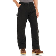 Carhartt Loose Fit Washed Duck Insulated Work Utility Pants with 3M Thinsulate, Black, X-Large Short, 105471